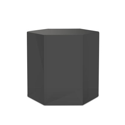 LA Furniture Newmont Medium Grey High Gloss End Table VGBBMND-CT34-GRY-ET Contemporary Style by Vig Furnitrue Number 78950 Catch Home Goods