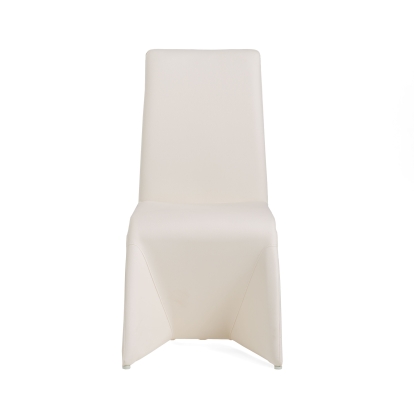 LA Furniture Nisse Contemporary White Leatherette Dining Chair (Set of 2) VGVCB878-WHT Contemporary Style by Vig Furnitrue Number 15949Z Catch Home Goods