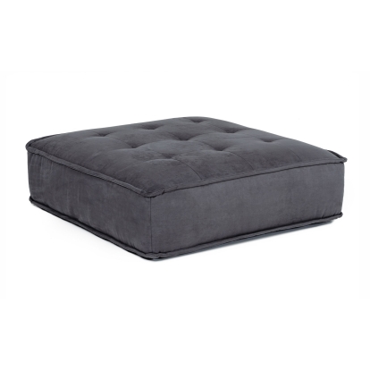 LA Furniture Nolden Waterproof Dark Grey Fabric Ottoman VGKNK8542-DK-GRY-OTT Contemporary Style by Vig Furnitrue Number 76427 Catch Home Goods