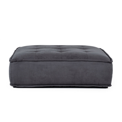 LA Furniture Nolden Waterproof Dark Grey Fabric Ottoman VGKNK8542-DK-GRY-OTT Contemporary Style by Vig Furnitrue Number 76427 Catch Home Goods