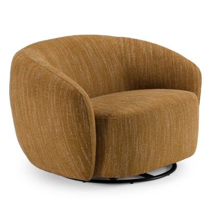 LA Furniture Norris Modern Mustard Fabric Swivel Accent Chair VGKK-KF.2823-CHR-MUS Contemporary Style by Vig Furnitrue Number 81154 Catch Home Goods