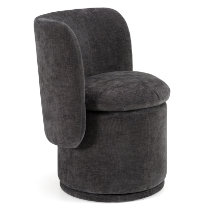 LA Furniture Norris Modern Dark Grey Fabric Swivel Dining Chair VGKK-KF.Y2138-DGRY Contemporary Style by Vig Furnitrue Number 81214 Catch Home Goods