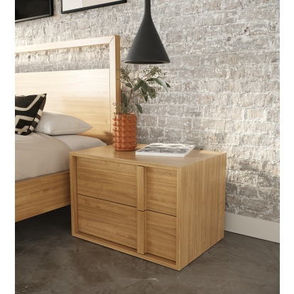 LA Furniture Berlin Modern Natural Oak Nightstand VGMA-BR-92-NS-NAT Contemporary Style by Vig Furnitrue Number 82495 Catch Home Goods