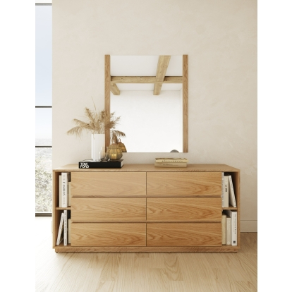 LA Furniture Jagger Modern Natural Oak Dresser VGMA-BR-55-DRS-NAT Contemporary Style by Vig Furnitrue Number 83043 Catch Home Goods