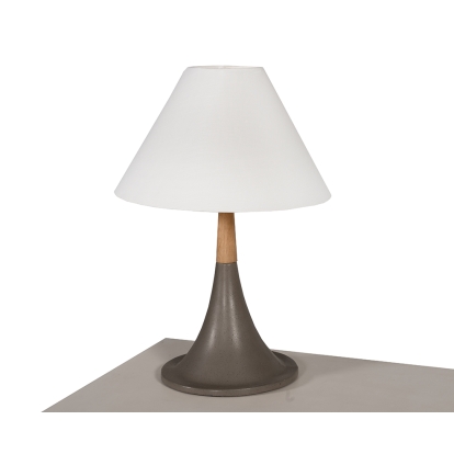 LA Furniture Nunez Modern Concrete & Oak Table Lamp VGGR901645 Contemporary Style by Vig Furnitrue Number 75515 Catch Home Goods