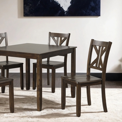 Furniture Of America Dekalb Transitional Brown 5 Pc. Dining Set Model NX3220WN-5PK