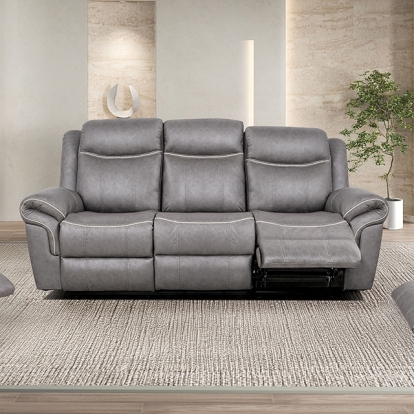 Furniture Of America Agata Transitional Warm Gray Manual Sofa Model NX6001WG-SF
