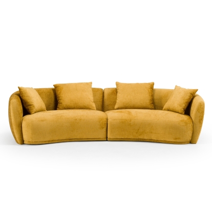 LA Furniture Oakland Modern Mustard Fabric 4 Seat Sofa VGDW-DS1017 Contemporary Style by Vig Furnitrue Number 82604 Catch Home Goods