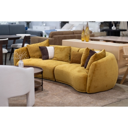 LA Furniture Oakland Modern Mustard Fabric 4 Seat Sofa VGDW-DS1017 Contemporary Style by Vig Furnitrue Number 82604 Catch Home Goods