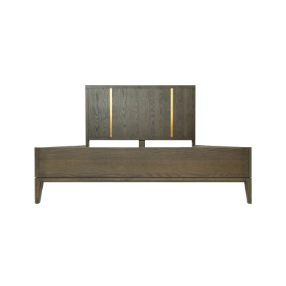 LA Furniture Oakley Mid-Century Queen Size Dark Brown Bed VGWDLCY-QB05-USA-OA-BED-Q Contemporary Style by Vig Furnitrue Number 78745 Catch Home Goods