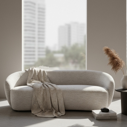 LA Furniture Omaha Modern Off White Fabric Sofa VGKK-KF2823-BEI-S Contemporary Style by Vig Furnitrue Number 80100|80100A Catch Home Goods
