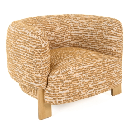 LA Furniture Optima Mid-Century Modern Orange Fabric Accent Chair VGHM-ST29202-ORG Contemporary Style by Vig Furnitrue Number 81901 Catch Home Goods