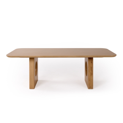 LA Furniture Oshana Modern White Oak Dining Table VGMA-MIT-5351-DT Contemporary Style by Vig Furnitrue Number 81108 Catch Home Goods