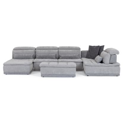 LA Furniture Panorama Italian Modern Grey Fabric Modular Sectional Sofa VGFT-PANORAMA-GRY Contemporary Style by Vig Furnitrue Number 82636 Catch Home Goods
