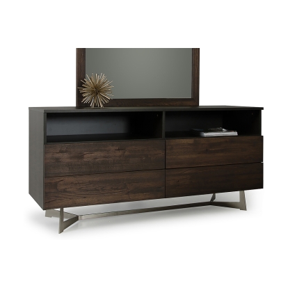 LA Furniture Wharton Modern Dark Aged Oak Dresser VGEDPB16003 Contemporary Style by Vig Furnitrue Number 72414 Catch Home Goods