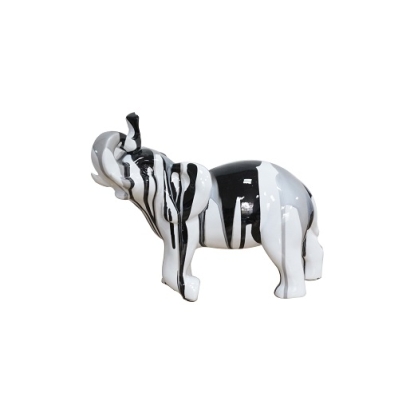 LA Furniture White Multi Colored Elephant Sculpture VGTH-PC-0177 Contemporary Style by Vig Furnitrue Number 79728 Catch Home Goods