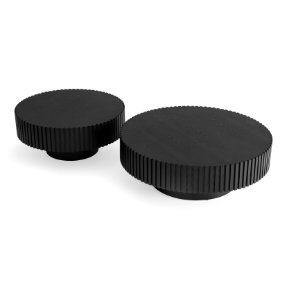 LA Furniture Pierre Modern Black Ash Round Coffee Table Set VGDW-DW4023-SET-BLK Contemporary Style by Vig Furnitrue Number 85758 Catch Home Goods