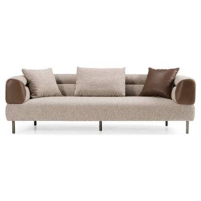 LA Furniture Plume Modern Brown Fabric Sofa VGOD-ZW-24014-NH30173-5 Contemporary Style by Vig Furnitrue Number 83029 Catch Home Goods
