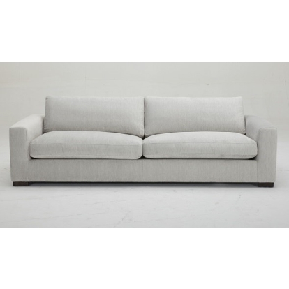 LA Furniture Poppy Modern White Fabric Long Sofa VGKK-KF1031-WHT-4S Contemporary Style by Vig Furnitrue Number 79804 Catch Home Goods