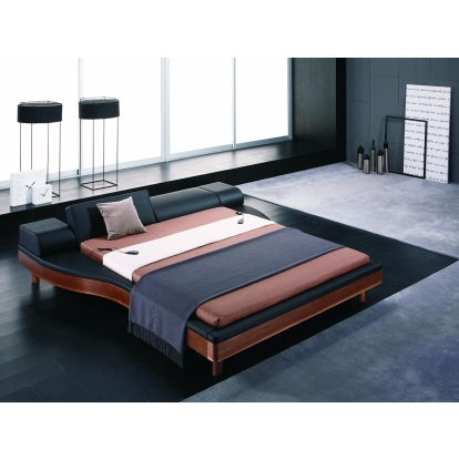 LA Furniture Portofino Adjustable Leatherette Bed with built-in Nightstands VGWCPORTOFINO Contemporary Style by Vig Furnitrue Number 11700 Catch Home Goods