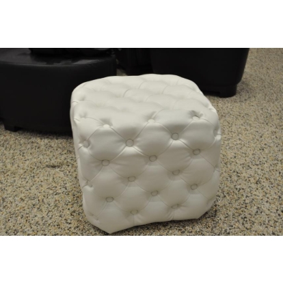 LA Furniture LS301A Eva Modern White Tufted Ottoman VGDVEVAPOUF Contemporary Style by Vig Furnitrue Number 14841 Catch Home Goods