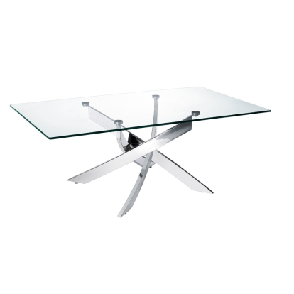 LA Furniture Pyrite Modern Glass Coffee Table VGEWF1143-2BA Contemporary Style by Vig Furnitrue Number 71702 Catch Home Goods