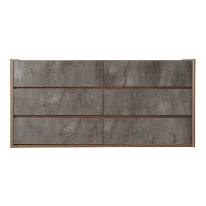 LA Furniture Rado Modern Walnut & Stucco Dresser VGACRADO-DRS Contemporary Style by Vig Furnitrue Number 77191 Catch Home Goods