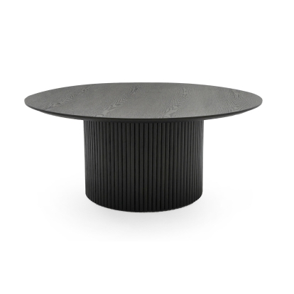 LA Furniture Rawlins Modern Mid Century Black Ash Round Coffee Table VGDW-J5939A-BLK Contemporary Style by Vig Furnitrue Number 80422A Catch Home Goods