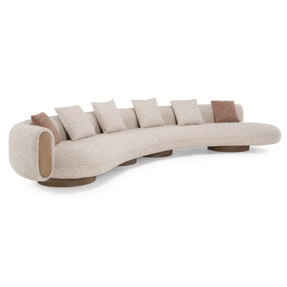 LA Furniture Raywood Modern Multicolored Boucle Fabric + Ash Sectional Sofa VGCS-SF-24107-SECT Contemporary Style by Vig Furnitrue Number 83286 Catch Home Goods