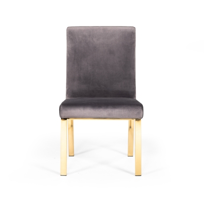 LA Furniture Reba Modern Grey Velvet & Gold Dining Chair (Set of 2) VGVCB0258G-GRY Contemporary Style by Vig Furnitrue Number 74841Z Catch Home Goods