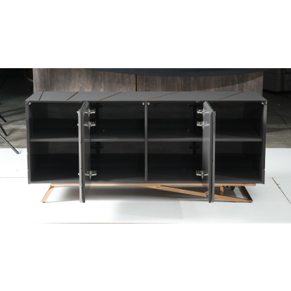 LA Furniture Katzu- Modern Grey and Rose Gold Buffet VGVC-G2127-GRY Contemporary Style by Vig Furnitrue Number 79563 Catch Home Goods