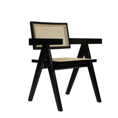 LA Furniture Aurora Modern Rattan and Wenge Dining Armchair VGCS-ACH-21026-WNG Contemporary Style by Vig Furnitrue Number 79736 Catch Home Goods