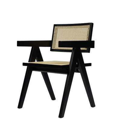 LA Furniture Aurora Modern Rattan and Wenge Dining Armchair VGCS-ACH-21026-WNG Contemporary Style by Vig Furnitrue Number 79736 Catch Home Goods