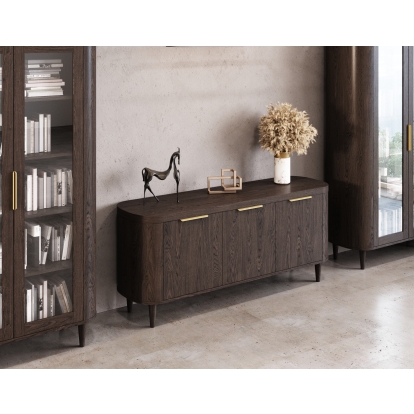 LA Furniture Richmond Modern Brown Oak Buffet VGME-RICHMOND-BROWN-B Contemporary Style by Vig Furnitrue Number 82769 Catch Home Goods