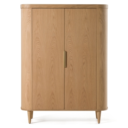 LA Furniture Richmond Modern Natural Oak Rounded Tall Buffet VGME-RICHMOND-TB Contemporary Style by Vig Furnitrue Number 82770 Catch Home Goods