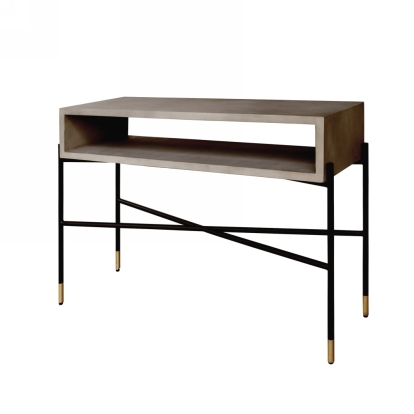 LA Furniture Walker Modern Concrete & Metal Console Table VGLBROKYCS-113 Contemporary Style by Vig Furnitrue Number 75504 Catch Home Goods