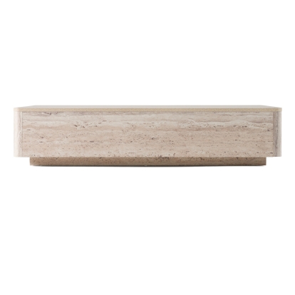 LA Furniture Roma Modern Faux Travertine Rectangular Coffee Table VGAN-ROMA-CT Contemporary Style by Vig Furnitrue Number 80565 Catch Home Goods