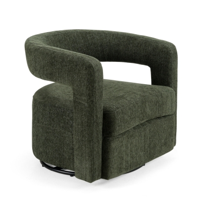LA Furniture Ryan Modern Olive Green Fabric Swivel Accent Chair VGDW-DS1018-GRY Contemporary Style by Vig Furnitrue Number 82598 Catch Home Goods