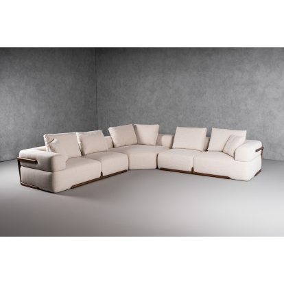 LA Furniture Simone Modern Off-White Fabric Sectional Sofa VGCS-SF-23083 Contemporary Style by Vig Furnitrue Number 81582 Catch Home Goods