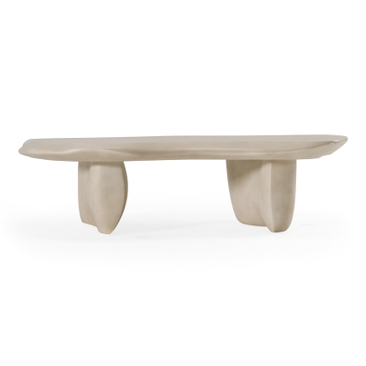LA Furniture Slone Modern Beige Concrete Coffee Table VGGR-675380-SAND Contemporary Style by Vig Furnitrue Number 85683 Catch Home Goods