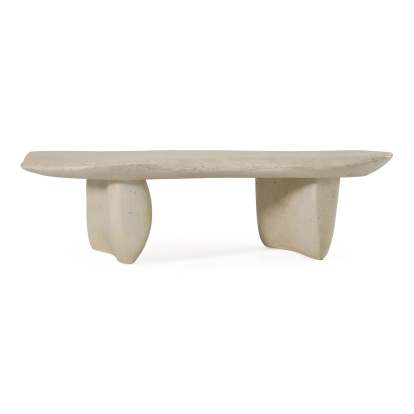 LA Furniture Slone Modern Beige Fiberform Coffee Table VGGR-675380-PM-SAND Contemporary Style by Vig Furnitrue Number 85831 Catch Home Goods