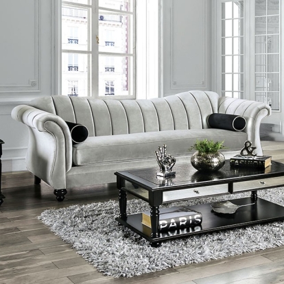 Furniture Of America Marvin Glam Pewter Sofa Model SM2227-SF