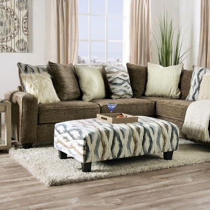Furniture Of America Kempston Contemporary Brown Sectional Model SM5155-SECT