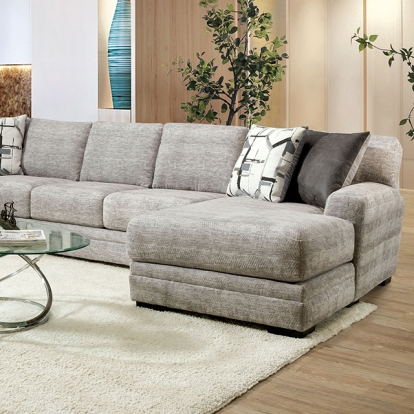 Furniture Of America Walthamstow Contemporary Gray Sectional Model SM5190-SECT