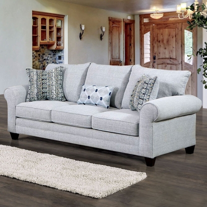Furniture Of America Aberporth Contemporary Gray Sofa Model SM5406-SF
