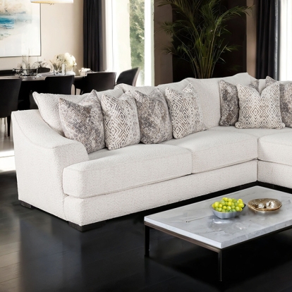 Furniture Of America Moorpark Contemporary Off-White Sectional Model SM6092-SECT