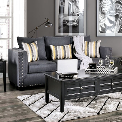 Furniture Of America Inkom Transitional Slate Sofa Model SM6220-SF