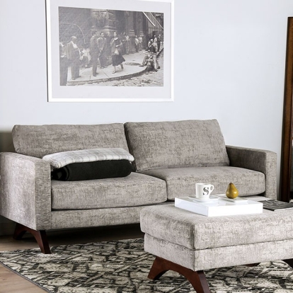 Furniture Of America Harlech Mid-Century Modern Gray Sofa Model SM8004-SF