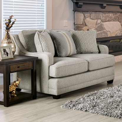 Furniture Of America Stephney Transitional Gold/Gray Loveseat Model SM8193-LV