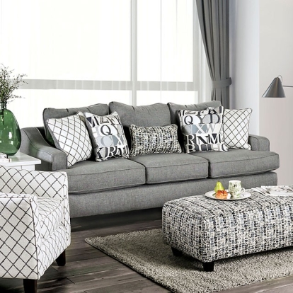 Furniture Of America Verne Transitional Bluish Gray Sofa Model SM8330-SF